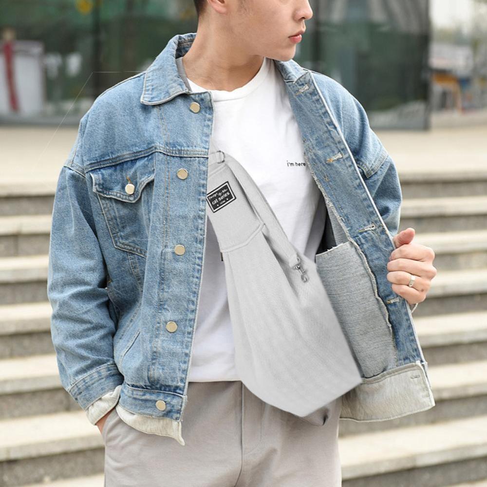 Bolsa de transporte para perros y gatos, ideal para senderismo al aire libre.