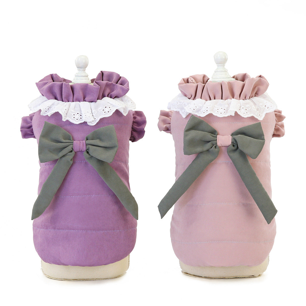 Pet Clothing Winter Supplies Lace Collar Vest