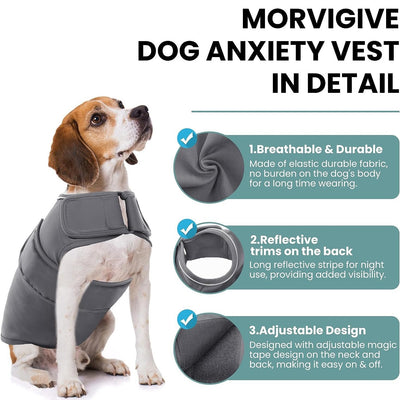 Chaleco para mascotas, ropa para aliviar la ansiedad de perros, ropa para cachorros con protección contra impactos